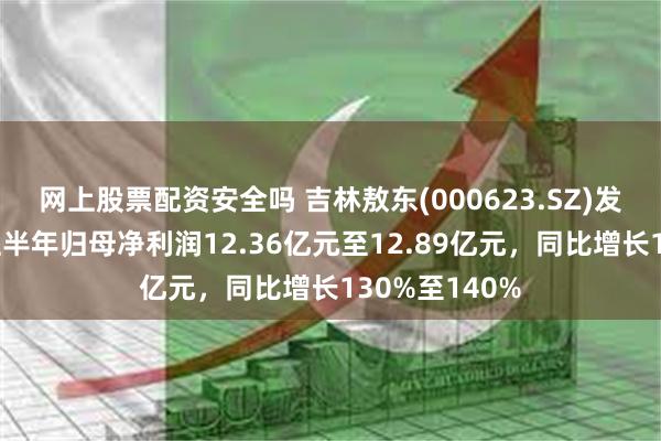 网上股票配资安全吗 吉林敖东(000623.SZ)发预增，预计上半年归母净利润12.36亿元至12.89亿元，同比增长130%至140%