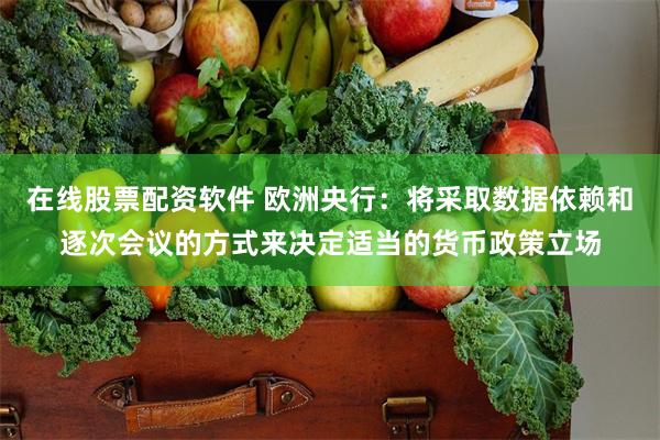 在线股票配资软件 欧洲央行：将采取数据依赖和逐次会议的方式来决定适当的货币政策立场