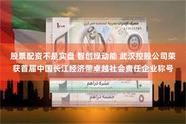 股票配资不是实盘 智创绿动能 武汉控股公司荣获首届中国长江经济带卓越社会责任企业称号