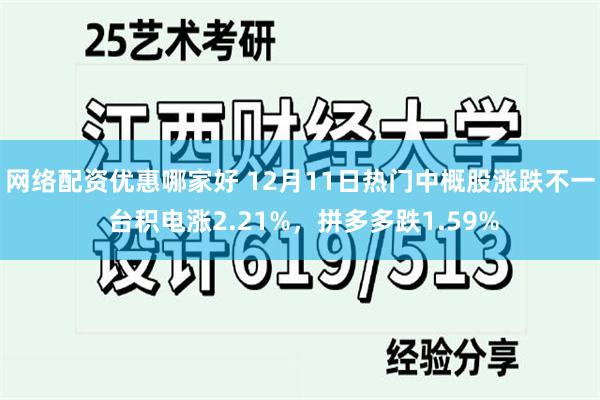 网络配资优惠哪家好 12月11日热门中概股涨跌不一 台积电涨2.21%，拼多多跌1.59%